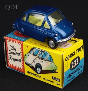 Corgi toys 233 heinkel economy car kk695 front