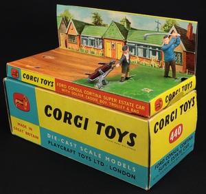 Corgi toys 440 cortina golfing set kk714 plinth