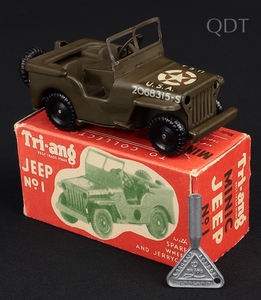 Tri ang minic no. 1 jeep kk809 front