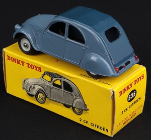 French dinky toys 535 2 cv citroen kk819 back
