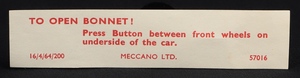 Dinky toys 130 ford consul corsair kk822 instructions