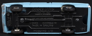 Dinky toys 130 ford consul corsair kk876 base