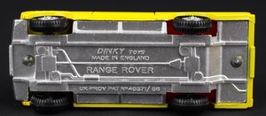 Dinky toys 192 range rover kk885 base