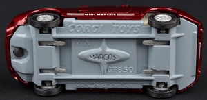 Corgi toys 341 mini marcos gt850 kk893 base