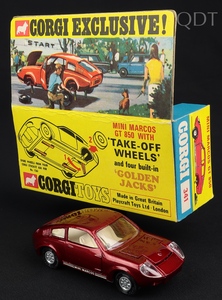 Corgi toys 341 mini marcos gt850 kk893 front