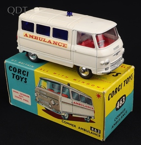 Corgi toys 463 commer ambulance kk927 front