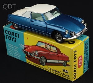 Corgi toys 259 citroen le dandy coupe kk928 front