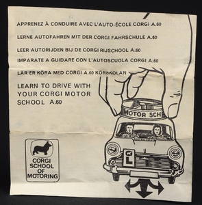 Corgi toys 255 austin a60 motor school car kk931 leaflet