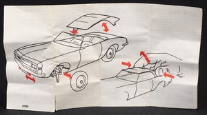 Corgi toys 338 chevrolet ss 350 camaro kk950 leaflet