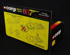 Corgi toys 269 james bond's lotus esprit kk949 back