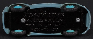 Dinky toys 181 volkswagen kk997 base