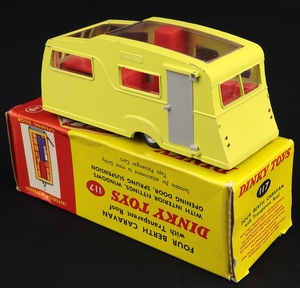 Dinky toys 117 four berth caravan ll38 back