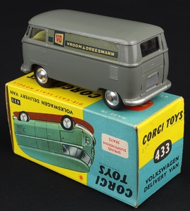 Corgi toys 433 volkswagen delivery bvan vroom & dreesmann ll47 back