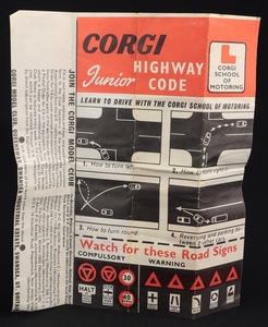 Corgi toys 236 motor school car ll81 leaflet