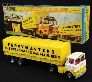 Corgi toys 1147 ferrymasters scammell handyman mk 3 tractor unit trailer ll119 front