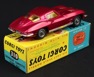 Corgi toys 310 chevrolet corvette sting ray ll132 back