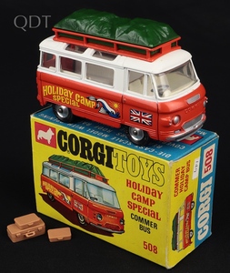 Corgi toys 508 holiday camp commer bus ll144 front
