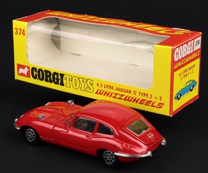Corgi toys 374 4.2 litre e type jaguar ll167 back