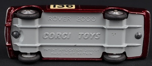 Corgi toys 252 rover monte carlo ll206 base