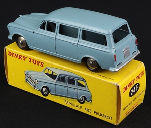 French dinky toys 24f peugeot 403 ll222 back