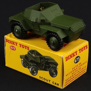 Dinky toys 673 scout car ll70 back