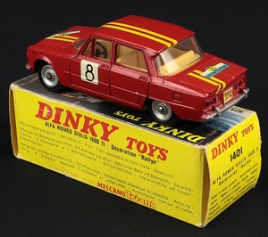 French dinky toys 1401 alfa romeo giulia ti rallye ll273 back