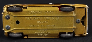 Corgi toys 231 triumph herald coupe ll286 base