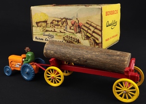 Benbros farm equipmant tractor and  log cart ll293 back