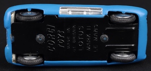 Corgi toys 151a lotus mark eleven racing car ll300 base