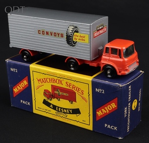 Matchbox major series no 2 pack york freightmaster trailer ll314 front