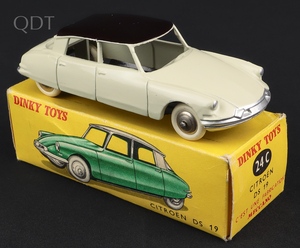 French dinky toys 24cp citroen ds 19 ll319 front