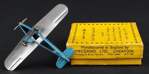 Dinky toys 60k percival gull aeroplane ll325 base