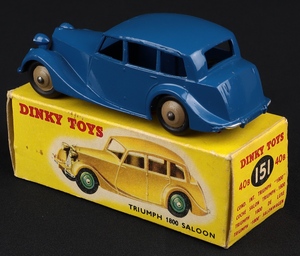 Dinky toys 40b 151 triumph 1800 saloon ll345 back