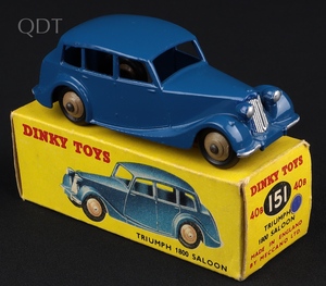 Dinky toys 40b 151 triumph 1800 saloon ll345 front