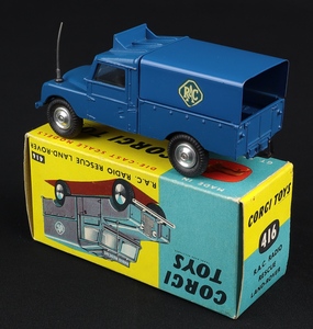 Corgi toys 416 rac radio rescue landrover ll352 back