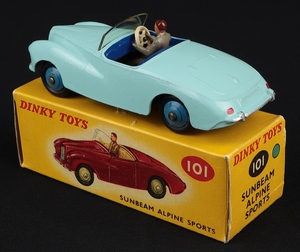 Dinky toys 101 sunbeam alpine sports ll359 back