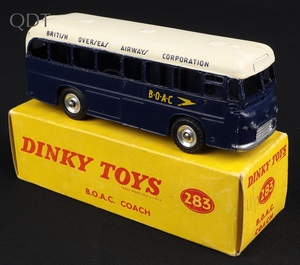 Dinky toys 283 boac coach ll380 front
