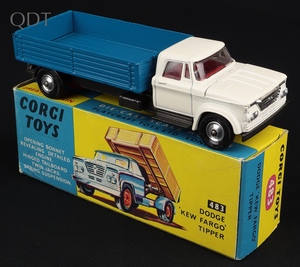 Corgi toys 483 dodge kew fargo tipper ll385 front