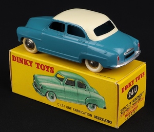 French dinky toys 24u simca 9 aronde ll395 back