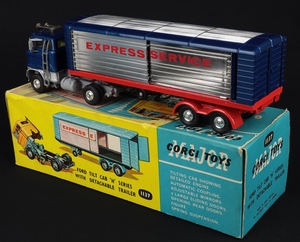 Corgi toys 1137 ford tilt cab trailer express service ll411 back