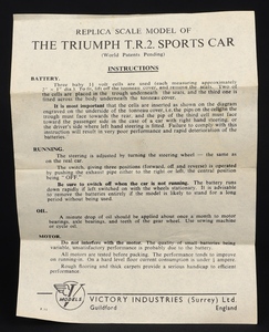 Victory triumph tr2 sports ll415 leaflet