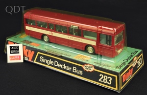 Dinky toys 283 single decker bus red arrow ll416 front