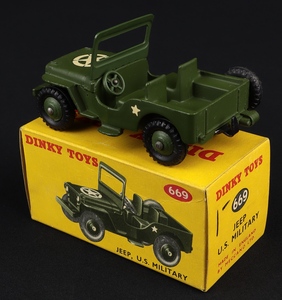 Dinky toys 669 jeep u.s. military ll421 back