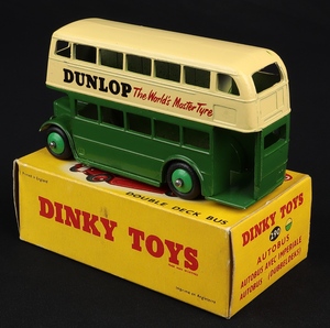 Dinky toys 290 dunlop double deck bus ll444 back