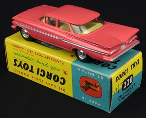 Corgi toys 220 chevrolet impala ll490 back