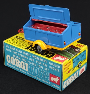 Corgi toys 109 pennyburn workmen's trailer ll498 open