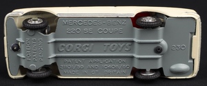 Corgi toys 230 mercedes benz 220 se coupe ll503 base