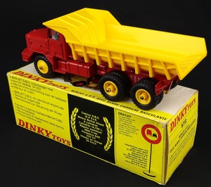 French dinky toys 572 berliet quarry truck ll511 back