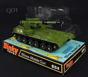Dinky toys 654 155mm mobile gun ll546 front
