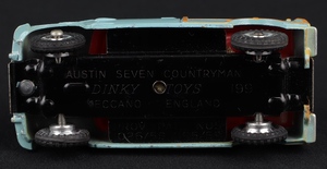 Dinky toys 199 austin seven countryman ll577 base
